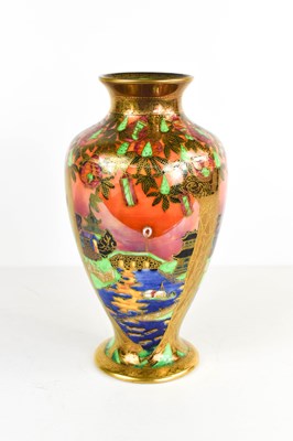 Lot 164 - Wedgwood fairyland lustre 'willow' vase, shape...