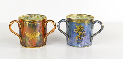 Lot 156 - Two Wedgwood Fairyland lustre loving cups, one...