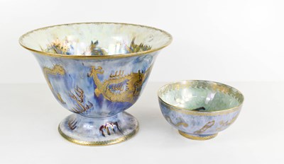 Lot 161 - A Wedgwood Fairyland lustre pedestal bowl in...