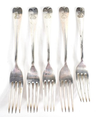 Lot 38 - A group of five walker & hall silver dinner...