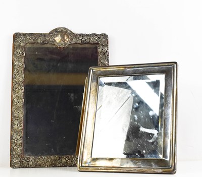 Lot 23 - Two silver picture frames, one of rectangular...