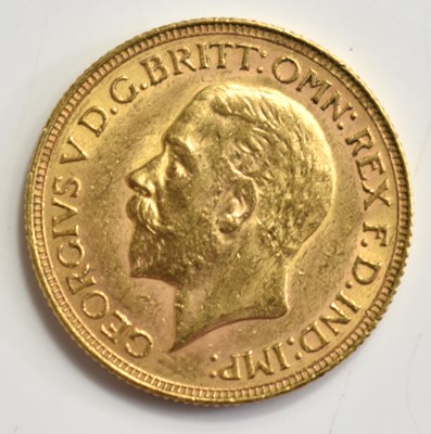 Lot 76 - A George V full gold sovereign, South Africa...