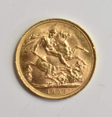 Lot 78 - An Edward VII full gold sovereign, Melbourne...