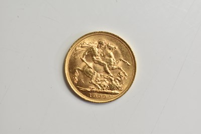 Lot 82 - An Edward VII full gold sovereign, Melbourne...