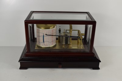 Lot 282 - A 20th century mahogany cased barograph by R.W...