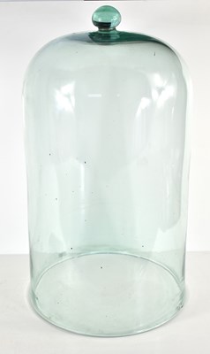 Lot 225 - A large glass cloche for rhubarb, 53cm high.