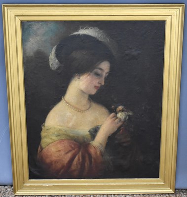 Lot 444 - A 19th century oil on canvas painting of a...