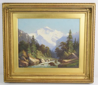 Lot 451 - An early 20th century oil on canvas painting...