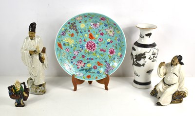 Lot 206 - A group of Asian pottery to include three...