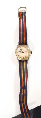 Lot 132 - A military issue Longines wristwatch, the...