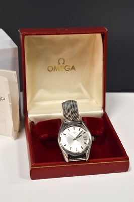 Lot 128 - An Omega Automatic Seamaster, stainless steel...