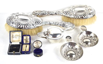 Lot 20 - A group of collectables to include two silver...