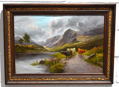 Lot 446 - An early 20th century oil on canvas depicting...