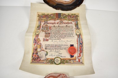 Lot 311 - Local interest: A WWI scroll from the mayor of...