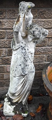 Lot 484 - A garden statue, reconstituted stone, in the...