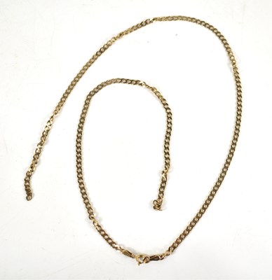 Lot 96 - An 8ct gold chain link necklace, 9.8g, a/f.