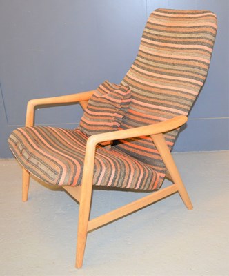 Lot 143 - A Mid-Century Danish Fritz Hansen lounge chair...