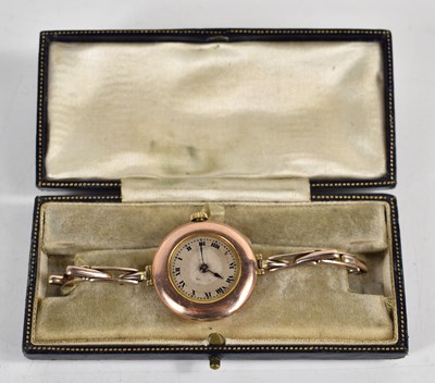 Lot 343 - An Art Deco Rolex 9ct gold ladies wristwatch,...