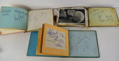 Lot 56 - Three autograph books containing the...