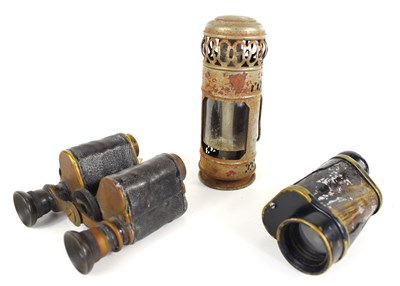 Lot 113 - A pair of Burner Reich binoculars, a vintage...