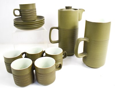 Lot 203 - A mid-century Denby pottery part coffee set...