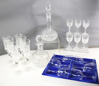 Lot 223 - A selection of crystal to include a set of...