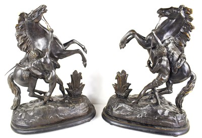 Lot 109 - A pair of Victorian spelter sculptures,...