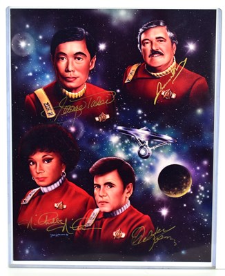 Lot 52 - Autographs: A Star Trek photograph signed by...