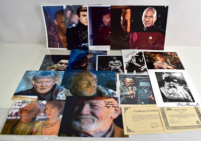 Lot 50 - Autographs: A collection of Star Trek related...