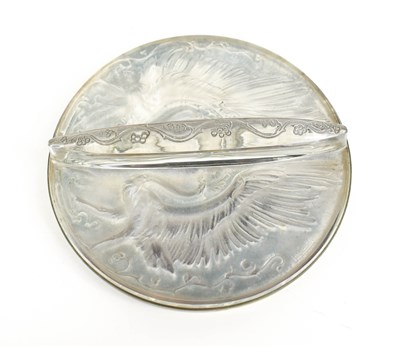 Lot 144 - A Rene Lalique Deux Oiseaux hand mirror,...