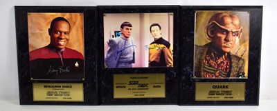 Lot 54 - Three limited edition hand signed Star Trek...