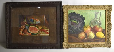 Lot 303 - Honor Llewellyn (20th century): still life of...