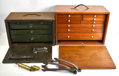 Lot 366 - An early 20th century eight drawer engineers...