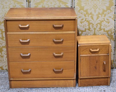 Lot 382 - A G-Plan "Brandon" oak chest of drawers, 85cm...