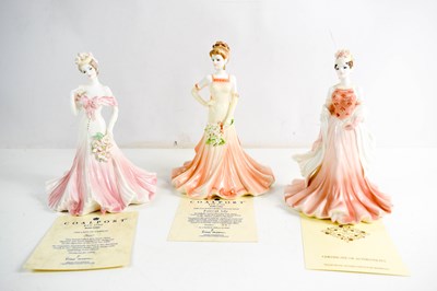 Lot 154 - Three Coalport Bone China ladies, to include...