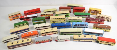 Lot 18 - A collection of diecast model buses, to...