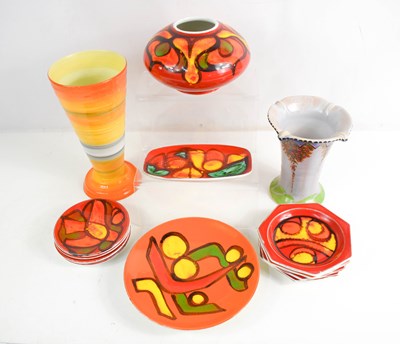 Lot 206 - A selection of Poole pottery to include a...