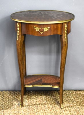 Lot 404 - A French ormolu mounted parquetry and kingwood...