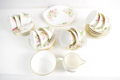 Lot 239 - A Royal Doulton Apple Blossom pattern teaware,...