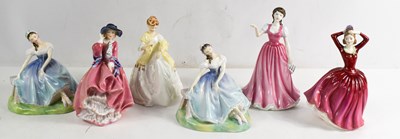 Lot 171 - A group of six porcelain Royal Doulton...