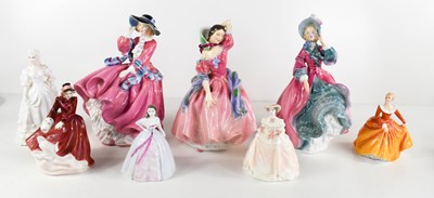 Lot 173 - A selection of Royal Doulton porcelain lady...