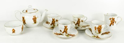 Lot 14 - A Booths China childrens tea set in the Teddy...