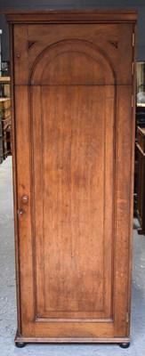 Lot 400 - A Victorian oak cabinet of slender proportions,...