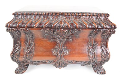 Lot 356 - A 19th century style sarcophagus form caddy,...