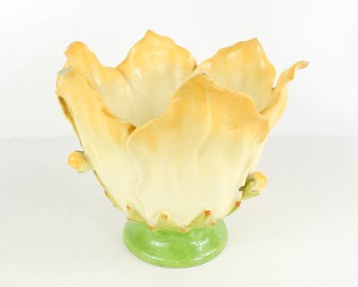 Lot 156 - A late 19th / early 20th century pottery vase...