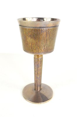 Lot 371 - A silver goblet, London 1973, the body and...