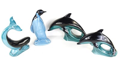 Lot 166 - A group of Poole pottery animal figures...