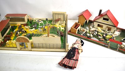 Lot 23a - An Elf Production wooden farm set to include...