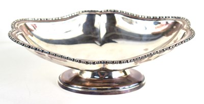 Lot 387 - An Edwardian silver pedestal dish, with shaped...