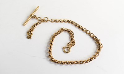 Lot 173 - A 9ct gold chain link necklace, with a hoop...